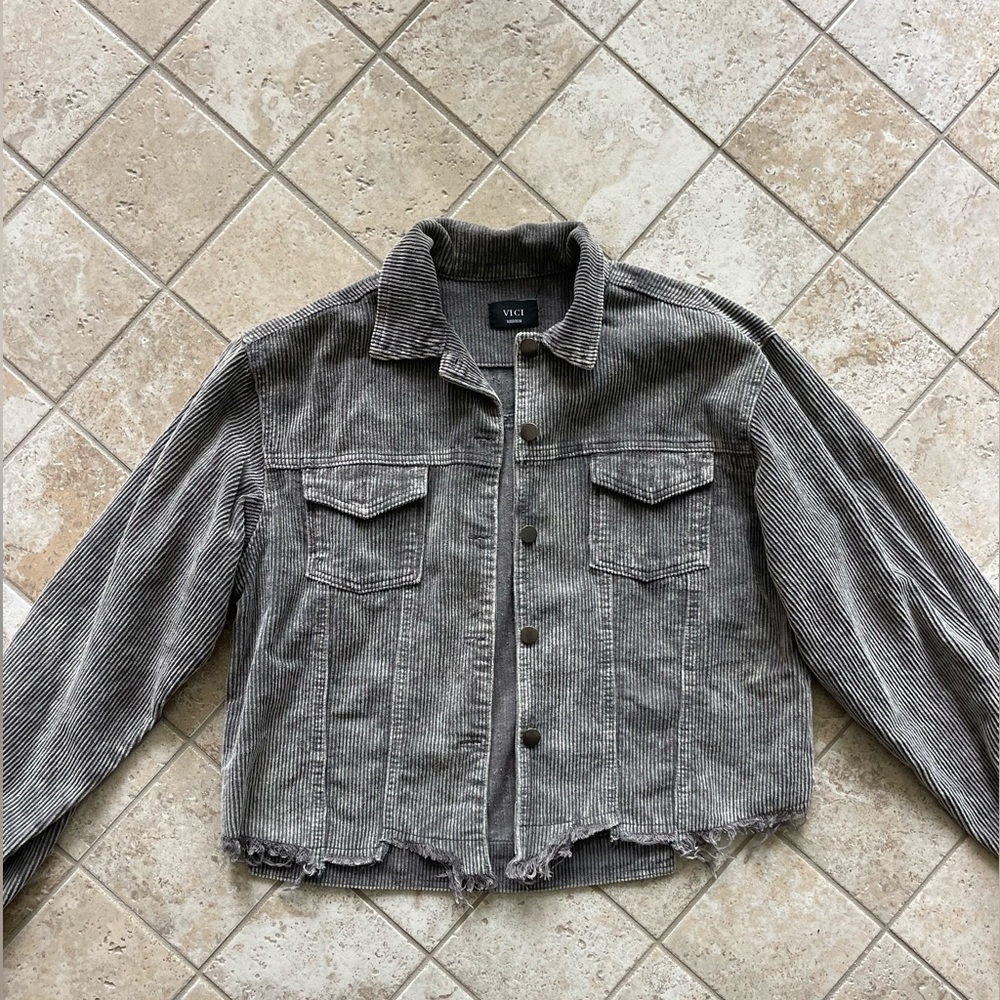 Grey corduroy jacket